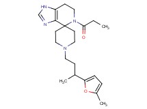 1'-[3-(5-methyl-2-furyl)butyl]-5-propionyl-1,5,6,7-tetrahydrospiro[imidazo[4,5-c]pyridine-4,4'-piperidine]