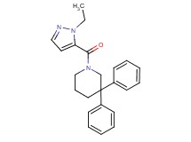 1-[(1-ethyl-1H-pyrazol-5-yl)carbonyl]-3,3-diphenylpiperidine