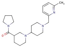 1'-[(6-methylpyridin-2-yl)methyl]-3-(pyrrolidin-1-ylcarbonyl)-1,4'-bipiperidine