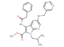 methyl 1-isobutyl-3-[(phenylacetyl)amino]-5-[(3-pyridinylmethyl)amino]-1H-pyrrolo[2,3-b]pyridine-2-carboxylate