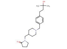 1-({1-[4-(3-hydroxy-3-methylbutyl)benzyl]-4-piperidinyl}methyl)-2-pyrrolidinone