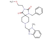 1-benzyl-3-(2-methoxyethyl)-8-[(1-methyl-1H-benzimidazol-2-yl)methyl]-1,3,8-triazaspiro[4.5]decane-2,4-dione