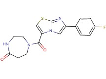 1-{[6-(4-fluorophenyl)imidazo[2,1-b][1,3]thiazol-3-yl]carbonyl}-1,4-diazepan-5-one