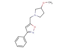 5-[(3-methoxypyrrolidin-1-yl)methyl]-3-phenylisoxazole