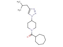 1-(cycloheptylcarbonyl)-4-(4-isobutyl-1H-1,2,3-triazol-1-yl)piperidine