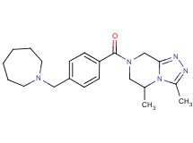 7-[4-(azepan-1-ylmethyl)benzoyl]-3,5-dimethyl-5,6,7,8-tetrahydro[1,2,4]triazolo[4,3-a]pyrazine