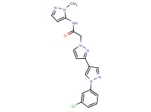 2-[1'-(3-chlorophenyl)-1H,1'H-3,4'-bipyrazol-1-yl]-N-(1-methyl-1H-pyrazol-5-yl)acetamide
