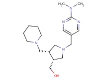 [(3R*,4R*)-1-{[2-(dimethylamino)pyrimidin-5-yl]methyl}-4-(piperidin-1-ylmethyl)pyrrolidin-3-yl]methanol