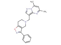 5-[(5,7-dimethylpyrazolo[1,5-a]pyrimidin-3-yl)methyl]-3-phenyl-4,5,6,7-tetrahydroisoxazolo[4,5-c]pyridine