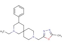 2-ethyl-9-[(5-methyl-1,3,4-oxadiazol-2-yl)methyl]-4-phenyl-2,9-diazaspiro[5.5]undecane