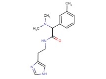 2-(dimethylamino)-N-[2-(1H-imidazol-4-yl)ethyl]-2-(3-methylphenyl)acetamide