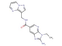 2-amino-3-ethyl-N-(pyrazolo[1,5-a]pyrimidin-3-ylmethyl)-3H-imidazo[4,5-b]pyridine-6-carboxamide
