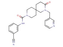 N-(3-cyanophenyl)-3-oxo-2-(pyridin-3-ylmethyl)-2,9-diazaspiro[5.5]undecane-9-carboxamide