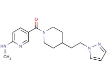 N-methyl-5-({4-[2-(1H-pyrazol-1-yl)ethyl]-1-piperidinyl}carbonyl)-2-pyridinamine