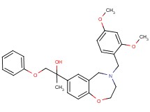 2-[4-(2,4-dimethoxybenzyl)-2,3,4,5-tetrahydro-1,4-benzoxazepin-7-yl]-1-phenoxy-2-propanol
