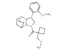 (3R*,3aR*,7aR*)-1-{[1-(methoxymethyl)cyclobutyl]carbonyl}-3-(2-methoxyphenyl)octahydro-4,7-ethanopyrrolo[3,2-b]pyridine