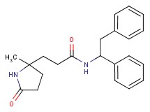 N-(1,2-diphenylethyl)-3-(2-methyl-5-oxo-2-pyrrolidinyl)propanamide