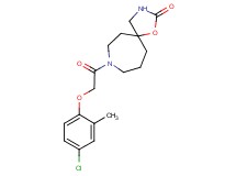 8-[(4-chloro-2-methylphenoxy)acetyl]-1-oxa-3,8-diazaspiro[4.6]undecan-2-one