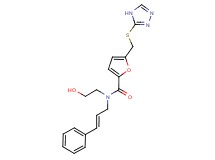 N-(2-hydroxyethyl)-N-[(2E)-3-phenylprop-2-en-1-yl]-5-[(4H-1,2,4-triazol-3-ylthio)methyl]-2-furamide