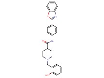N-[4-(1,3-benzoxazol-2-yl)phenyl]-1-(2-hydroxybenzyl)-4-piperidinecarboxamide