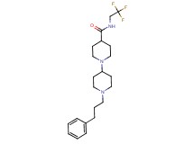 1'-(3-phenylpropyl)-N-(2,2,2-trifluoroethyl)-1,4'-bipiperidine-4-carboxamide