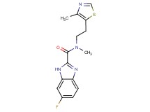 6-fluoro-N-methyl-N-[2-(4-methyl-1,3-thiazol-5-yl)ethyl]-1H-benzimidazole-2-carboxamide