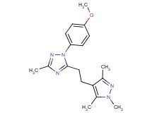 1-(4-methoxyphenyl)-3-methyl-5-[2-(1,3,5-trimethyl-1H-pyrazol-4-yl)ethyl]-1H-1,2,4-triazole