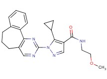 5-cyclopropyl-1-(6,7-dihydro-5H-benzo[6,7]cyclohepta[1,2-d]pyrimidin-2-yl)-N-(2-methoxyethyl)-1H-pyrazole-4-carboxamide