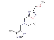 N-{[3-(methoxymethyl)-1,2,4-oxadiazol-5-yl]methyl}-N-[(4-methyl-1H-imidazol-5-yl)methyl]ethanamine