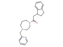 1-(2,3-dihydro-1H-inden-1-ylacetyl)-4-(2-pyridinylmethyl)-1,4-diazepane