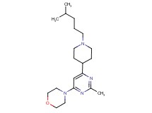 4-{2-methyl-6-[1-(4-methylpentyl)-4-piperidinyl]-4-pyrimidinyl}morpholine