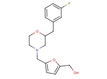 (5-{[2-(3-fluorobenzyl)-4-morpholinyl]methyl}-2-furyl)methanol