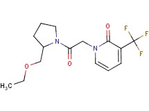 1-{2-[2-(ethoxymethyl)pyrrolidin-1-yl]-2-oxoethyl}-3-(trifluoromethyl)pyridin-2(1H)-one