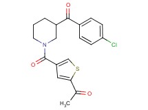 1-(4-{[3-(4-chlorobenzoyl)-1-piperidinyl]carbonyl}-2-thienyl)ethanone