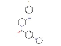 N-(4-fluorophenyl)-1-[4-(1-pyrrolidinyl)benzoyl]-3-piperidinamine