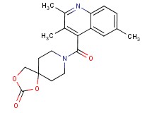 8-[(2,3,6-trimethyl-4-quinolinyl)carbonyl]-1,3-dioxa-8-azaspiro[4.5]decan-2-one