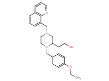 2-[1-(4-ethoxybenzyl)-4-(8-quinolinylmethyl)-2-piperazinyl]ethanol