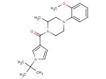 1-[(1-tert-butyl-1H-pyrrol-3-yl)carbonyl]-4-(2-methoxyphenyl)-2-methylpiperazine