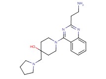 1-[2-(2-aminoethyl)-4-quinazolinyl]-4-(1-pyrrolidinylmethyl)-4-piperidinol dihydrochloride