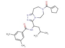 N-{1-[7-(1-cyclopenten-1-ylcarbonyl)-6,7,8,9-tetrahydro-5H-[1,2,4]triazolo[4,3-d][1,4]diazepin-3-yl]-3-methylbutyl}-3,5-dimethylbenzamide