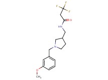 3,3,3-trifluoro-N-{[1-(3-methoxybenzyl)pyrrolidin-3-yl]methyl}propanamide