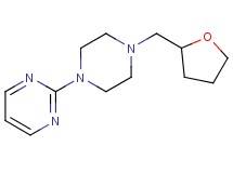 2-[4-(tetrahydro-2-furanylmethyl)-1-piperazinyl]pyrimidine bis(trifluoroacetate)