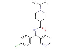N-[(4-chlorophenyl)(3-pyridinyl)methyl]-1-isopropyl-4-piperidinecarboxamide