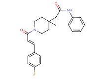 6-[(2E)-3-(4-fluorophenyl)-2-propenoyl]-N-phenyl-6-azaspiro[2.5]octane-1-carboxamide