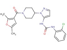 N-(2-chlorophenyl)-N'-{1-[1-(2,5-dimethyl-3-furoyl)-4-piperidinyl]-1H-pyrazol-5-yl}urea