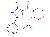 2-{4-[(5-methyl-2-phenyl-1H-imidazol-4-yl)carbonyl]-3-morpholinyl}acetamide