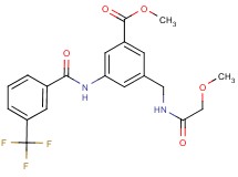 methyl 3-{[(methoxyacetyl)amino]methyl}-5-{[3-(trifluoromethyl)benzoyl]amino}benzoate