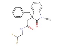 2-(3-benzyl-1-methyl-2-oxo-2,3-dihydro-1H-indol-3-yl)-N-(2,2-difluoroethyl)acetamide