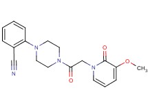 2-{4-[(3-methoxy-2-oxopyridin-1(2H)-yl)acetyl]piperazin-1-yl}benzonitrile
