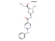 methyl (2S,4S)-4-{[(2-anilinopyrimidin-5-yl)carbonyl]amino}-1-methylpyrrolidine-2-carboxylate